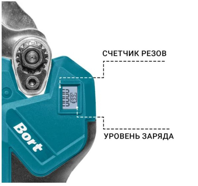Секатор Bort BGS-21Li-Pro (с 1-им АКБ) - фото3