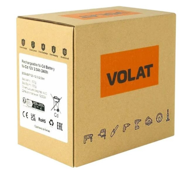 Аккумулятор VOLAT VT-BOS-BAT120-12.0V2.0AH (12В/2 Ah) - фото5