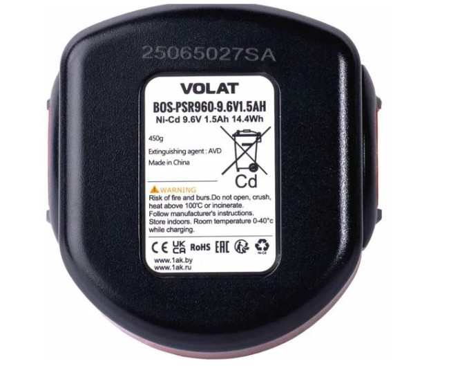 Аккумулятор VOLAT PSR960 (9.6В/1.5 Ah) - фото3