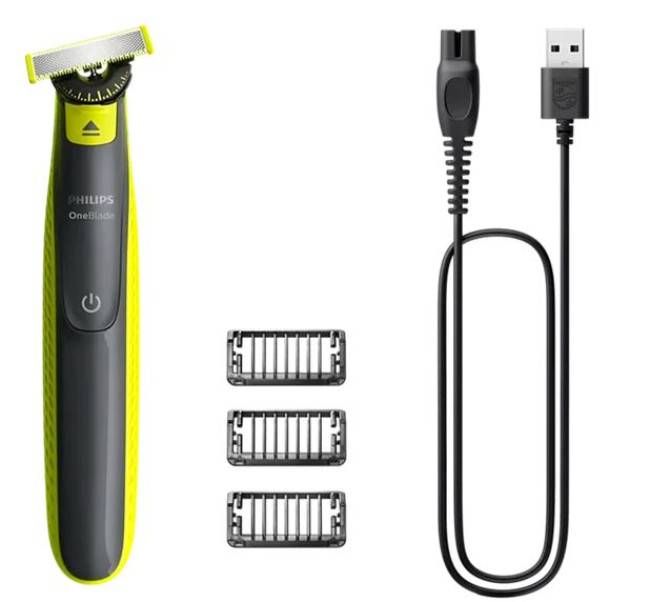 Триммер для бороды и усов Philips OneBlade 360 Face QP2724/23