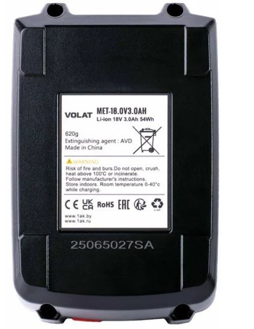 Аккумулятор VOLAT MET-18.0V3.0 (18В/3 Ah) - фото3