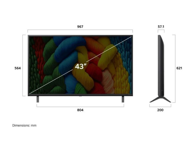 Телевизор LG NanoCell AI NANO80 43NANO80A6B - фото4