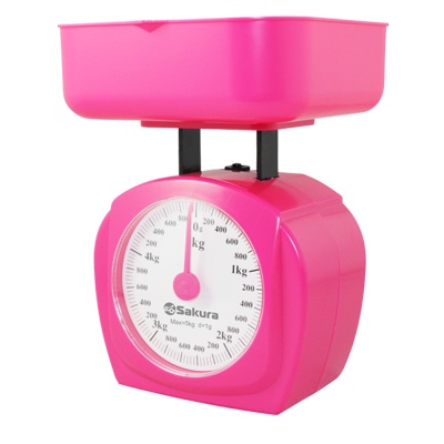 Весы кухонные Sakura SA-6017A (розовый) механические