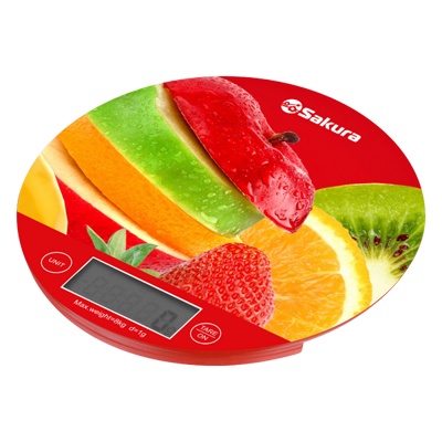 Весы кухонные Sakura SA-6076F (фрукты) электронные