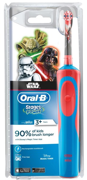 Электрическая зубная щетка Braun Oral-B Stages Power (D12.513K) Star Wars