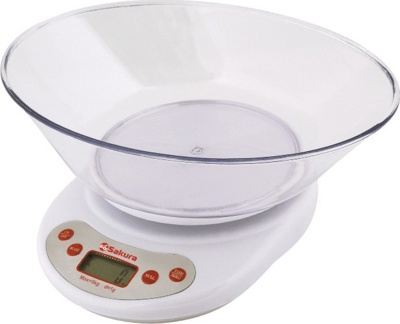 Весы кухонные Sakura SA-6054 (белый) электронные