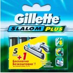 Сменные кассеты для бритья Gillette Slalom Plus 6 шт. - фото