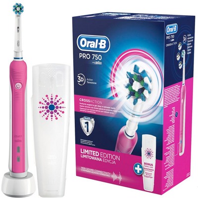 Электрическая зубная щетка Braun PRO 750 Cross Action Pink (D16.513.UX)