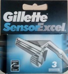 Сменные кассеты для бритья Gillette Sensor Excel 3 шт. - фото