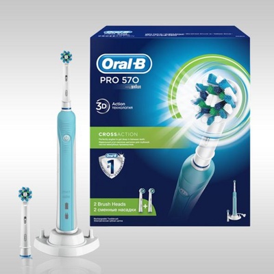 Электрическая зубная щетка Oral-B Pro 570 Cross Action (D16.524U)