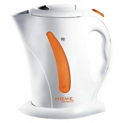 Чайник электрический Home Element HE-KT-100 белый с оранжевым