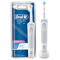 Электрическая зубнaя щеткa Braun Oral-B Vitality 100 Sensi White D100.413.1 Белый - фото2
