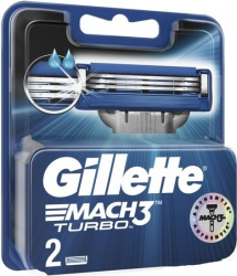 Сменные кассеты для бритья Gillette Mach3 Turbo (2 шт) - фото2