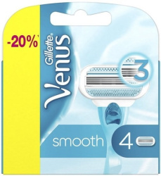 Сменные кассеты для бритья Gillette Venus Smooth (4 шт) - фото