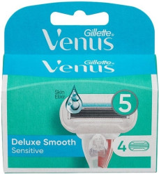Сменные кассеты для бритья Gillette Venus Deluxe Smooth Sensitive (4 шт) 7702018497447 - фото