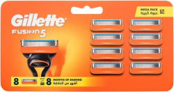 Сменные кассеты для бритья Gillette Fusion5 (8 шт) - фото
