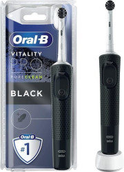 Электрическая зубная щетка Oral-B Vitality Pro D103.413.3 Precision Clean Charcoal PureClean 4210201427759 (черный) - фото