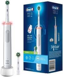 Электрическая зубная щетка Oral-B Pro 3 3000 Cross Action D505.523.3 8006540760857 (белый) - фото