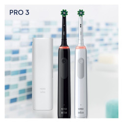 Комплект зубных щеток Oral-B Pro 3 3900 Duo Cross Action + Sensi White D505.523.3H - фото2