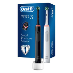 Комплект зубных щеток Oral-B Pro 3 3900 Duo Cross Action + Sensi White D505.523.3H - фото