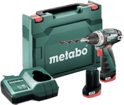 Дрель-шуруповерт Metabo PowerMaxx BS Basic 600984500 (с 2-мя АКБ, кейс) - фото