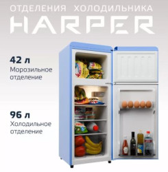 Холодильник Harper HRF-T140M (голубой) - фото2