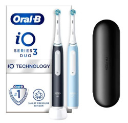 Комплект зубных щеток Oral-B iO Series 3 (черный/голубой) - фото