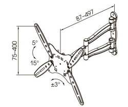 Кронштейн для телевизора Kromax Techno-5 (белый) - фото2