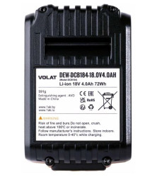 Аккумулятор VOLAT DEW-DCB184 (18В/4 Ah) - фото2