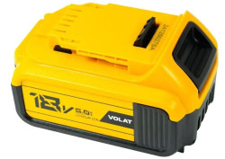 Аккумулятор VOLAT VT-DEW-DCB184-18.0V5.0AH (18В/5 Ah) - фото