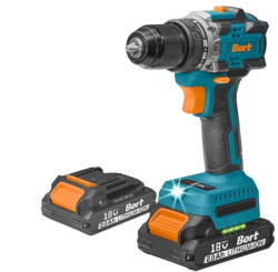 Дрель-шуруповерт Bort BAB-21-BLK 93413526 (с 2-мя АКБ, кейс) - фото