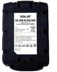 Аккумулятор VOLAT MIL-M18 (18В/6 Ah) - фото2