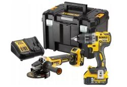 Набор аккумуляторного инструмента DeWalt DCK2020P2T (шуруповерт, УШМ, кейс) - фото